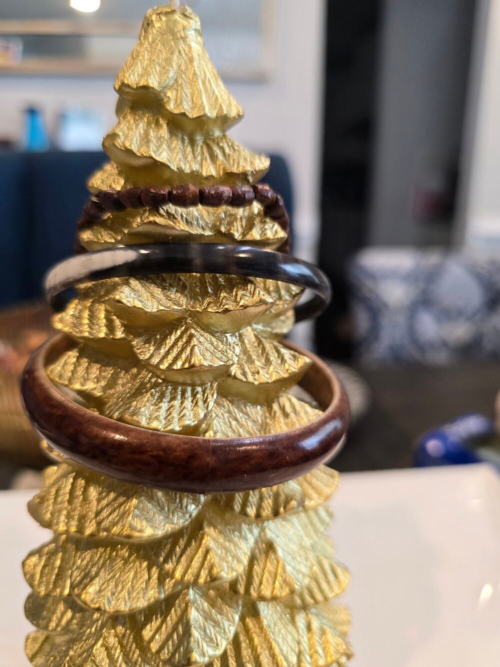5 brown bracelets